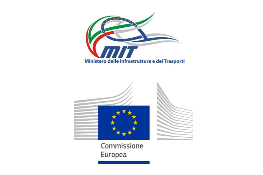 Loghi Ministero dei Trasporti e Commissione europea